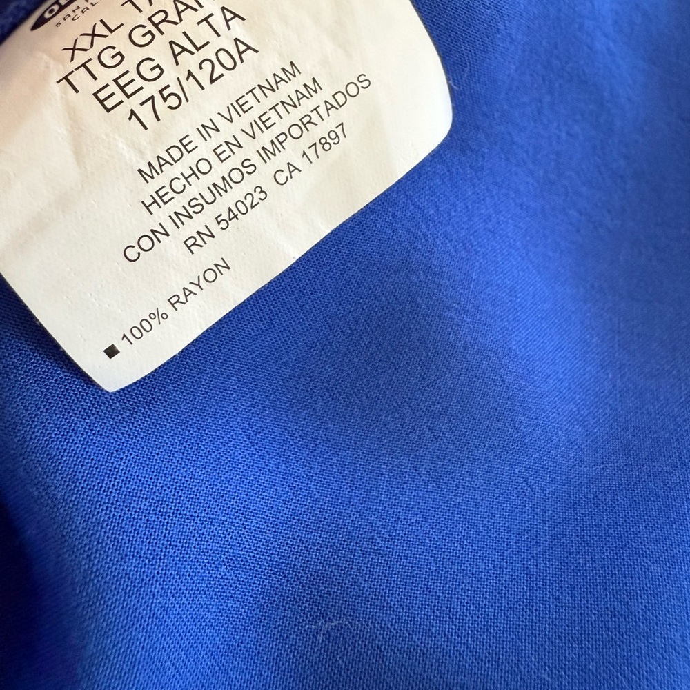Old Navy Blue Ruffled Sleeveless Blouse - Picture 5 of 5
